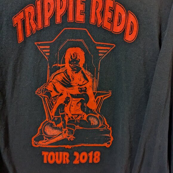 Trippie Redd Tour 2018 Black Long Sleeve Shirt. In good condition, size medium. - Picture 2 of 4